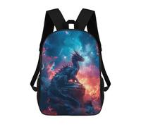 sinyumoney Sac À Dos Scolaire Pour Enfants Imprimé En 3D Epic Fantasy Cosmic Dragon Sacs À Dos, Sacs À Dos De Voyage Décontractés, Grand Sac À Dos De Jour Pour Garçons 17inch