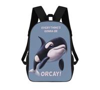 sinyumoney Sac À Dos Scolaire Pour Enfants Imprimé En 3D Everythings Gonna Be Orcay Sac À Dos De Sport Pour Garçons Et Filles, Sac À Dos Tendance 17inch