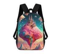 sinyumoney Sac À Dos Scolaire Pour Enfants Imprimé En 3D Fantasy Cloud Castle Sky -1 Sacs À Dos, Sacs À Dos De Voyage Décontractés, Grand Sac À Dos De Jour Pour Garçons 17inch