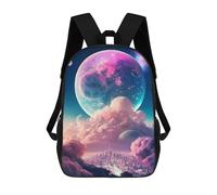 sinyumoney Sac À Dos Scolaire Pour Enfants Imprimé En 3D Fantasy Cloud Cityscape -2 Sacs À Dos, Sacs À Dos De Voyage Décontractés, Grand Sac À Dos De Jour Pour Garçons 17inch