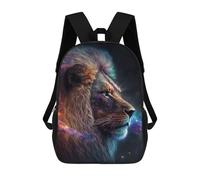 sinyumoney Sac À Dos Scolaire Pour Enfants Imprimé En 3D Galactic Lion Sacs À Dos, Sacs À Dos De Voyage Décontractés, Grand Sac À Dos De Jour Pour Garçons 17inch