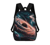 sinyumoney Sac À Dos Scolaire Pour Enfants Imprimé En 3D Galactic Vortex Sac À Dos De Sport Pour Garçons Et Filles, Sac À Dos Tendance 17inch