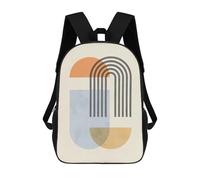 sinyumoney Sac À Dos Scolaire Pour Enfants Imprimé En 3D Geometric Shapes 07 Sac À Dos De Sport Pour Garçons Et Filles, Sac À Dos Tendance 17inch