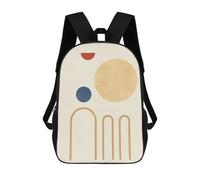 sinyumoney Sac À Dos Scolaire Pour Enfants Imprimé En 3D Geometric Shapes 09 Sacs À Dos, Sacs À Dos De Voyage Décontractés, Grand Sac À Dos De Jour Pour Garçons 17inch
