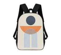 sinyumoney Sac À Dos Scolaire Pour Enfants Imprimé En 3D Geometric Shapes E Sacs À Dos, Sacs À Dos De Voyage Décontractés, Grand Sac À Dos De Jour Pour Garçons 17inch