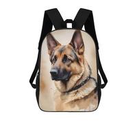sinyumoney Sac À Dos Scolaire Pour Enfants Imprimé En 3D German Shepherd Watercolor, Grande Capacité, Idéal Pour Les Voyages, Les Livres Et L'école.
