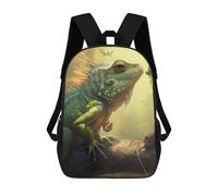 sinyumoney Sac À Dos Scolaire Pour Enfants Imprimé En 3D Iguana in The Sunlight Sac À Dos De Sport Pour Garçons Et Filles, Sac À Dos Tendance 17inch