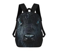 sinyumoney Sac À Dos Scolaire Pour Enfants Imprimé En 3D Intense Bison Portrait with Blue Eyes Sacs À Dos, Sacs À Dos De Voyage Décontractés, Grand Sac À Dos De Jour Pour Garçons 17inch