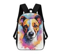 sinyumoney Sac À Dos Scolaire Pour Enfants Imprimé En 3D Jack Russell Terrier Sac À Dos De Sport Pour Garçons Et Filles, Sac À Dos Tendance 17inch