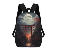 sinyumoney Sac À Dos Scolaire Pour Enfants Imprimé En 3D Japanese Fantasy Gate Sac À Dos De Sport Pour Garçons Et Filles, Sac À Dos Tendance 17inch