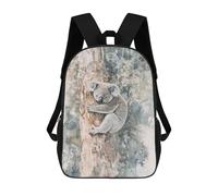 sinyumoney Sac À Dos Scolaire Pour Enfants Imprimé En 3D Koala in Tree Watercolor Sac À Dos De Sport Pour Garçons Et Filles, Sac À Dos Tendance 17inch