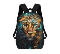 sinyumoney Sac À Dos Scolaire Pour Enfants Imprimé En 3D Leopard in Digital Art, Grande Capacité, Idéal Pour Les Voyages, Les Livres Et L'école.