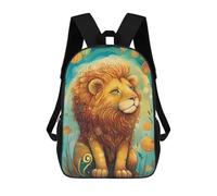 sinyumoney Sac À Dos Scolaire Pour Enfants Imprimé En 3D Lion Mystical Sac À Dos De Sport Pour Garçons Et Filles, Sac À Dos Tendance 17inch