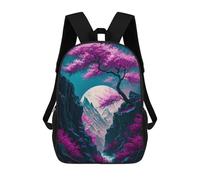 sinyumoney Sac À Dos Scolaire Pour Enfants Imprimé En 3D Magic Neon Tree Sac À Dos De Sport Pour Garçons Et Filles Sac À Dos Tendance 17inch