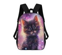 sinyumoney Sac À Dos Scolaire Pour Enfants Imprimé En 3D Magical Galaxy Kitten, Grande Capacité, Idéal Pour Les Voyages, Les Livres Et L'école.
