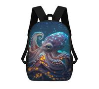 sinyumoney Sac À Dos Scolaire Pour Enfants Imprimé En 3D Magical Octopus Fantasy Sac À Dos De Sport Pour Garçons Et Filles Sac À Dos Tendance 17inch