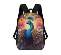sinyumoney Sac À Dos Scolaire Pour Enfants Imprimé En 3D Magical Peacock Artwork -1, Grande Capacité, Idéal Pour Les Voyages, Les Livres Et L'école.