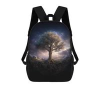 sinyumoney Sac À Dos Scolaire Pour Enfants Imprimé En 3D Magical Tree of Life, Grande Capacité, Idéal Pour Les Voyages, Les Livres Et L'école.