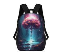 sinyumoney Sac À Dos Scolaire Pour Enfants Imprimé En 3D Magical Tree Sac À Dos De Sport Pour Garçons Et Filles, Sac À Dos Tendance 17inch