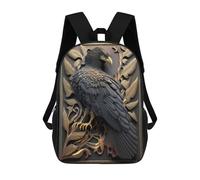 sinyumoney Sac À Dos Scolaire Pour Enfants Imprimé En 3D Mighty Golden Eagle Sacs À Dos, Sacs À Dos De Voyage Décontractés, Grand Sac À Dos De Jour Pour Garçons 17inch