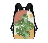sinyumoney Sac À Dos Scolaire Pour Enfants Imprimé En 3D Minimalist Floral 72 Sac À Dos De Sport Pour Garçons Et Filles, Sac À Dos Tendance 17inch