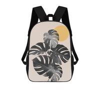 sinyumoney Sac À Dos Scolaire Pour Enfants Imprimé En 3D Minimalist Floral 93 Sacs À Dos, Sacs À Dos De Voyage Décontractés, Grand Sac À Dos De Jour Pour Garçons 17inch