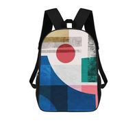 sinyumoney Sac À Dos Scolaire Pour Enfants Imprimé En 3D Modern Collage 02 Sacs À Dos, Sacs À Dos De Voyage Décontractés, Grand Sac À Dos De Jour Pour Garçons 17inch