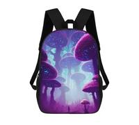 sinyumoney Sac À Dos Scolaire Pour Enfants Imprimé En 3D Mystical Mushroom Forest-3 Sacs À Dos, Sacs À Dos De Voyage Décontractés, Grand Sac À Dos De Jour Pour Garçons 17inch
