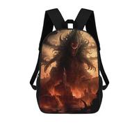 sinyumoney Sac À Dos Scolaire Pour Enfants Imprimé En 3D Red Eyes Monster Sacs À Dos, Sacs À Dos De Voyage Décontractés, Grand Sac À Dos De Jour Pour Garçons 17inch