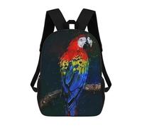 sinyumoney Sac À Dos Scolaire Pour Enfants Imprimé En 3D Red Parrots Sac À Dos De Sport Pour Garçons Et Filles Sac À Dos Tendance 17inch