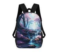 sinyumoney Sac À Dos Scolaire Pour Enfants Imprimé En 3D Sakura Cherry Blossom Art Sac À Dos De Sport Pour Garçons Et Filles, Sac À Dos Tendance 17inch