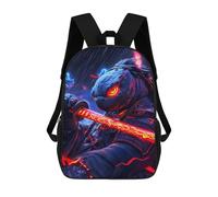 sinyumoney Sac À Dos Scolaire Pour Enfants Imprimé En 3D Samurai Turtle Warrior Animal, Grande Capacité, Idéal Pour Les Voyages, Les Livres Et L'école.