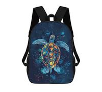 sinyumoney Sac À Dos Scolaire Pour Enfants Imprimé En 3D Sea Turtle Watercolor Sacs À Dos, Sacs À Dos De Voyage Décontractés, Grand Sac À Dos De Jour Pour Garçons 17inch