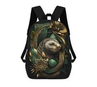 sinyumoney Sac À Dos Scolaire Pour Enfants Imprimé En 3D Sloth Abstract Floral Sacs À Dos, Sacs À Dos De Voyage Décontractés, Grand Sac À Dos De Jour Pour Garçons 17inch
