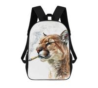 sinyumoney Sac À Dos Scolaire Pour Enfants Imprimé En 3D Smoking Cougar Sacs À Dos, Sacs À Dos De Voyage Décontractés, Grand Sac À Dos De Jour Pour Garçons 17inch