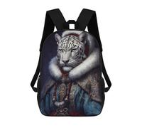 sinyumoney Sac À Dos Scolaire Pour Enfants Imprimé En 3D Snow Leopard Poster Sac À Dos De Sport Pour Garçons Et Filles, Sac À Dos Tendance 17inch