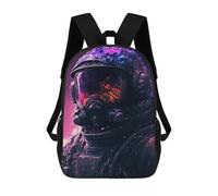 sinyumoney Sac À Dos Scolaire Pour Enfants Imprimé En 3D Space Explorer Cosmic Artwork -1, Grande Capacité, Idéal Pour Les Voyages, Les Livres Et L'école.