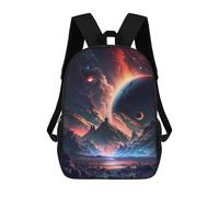 sinyumoney Sac À Dos Scolaire Pour Enfants Imprimé En 3D Space Fantasy Realms, Grande Capacité, Idéal Pour Les Voyages, Les Livres Et L'école.