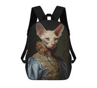 sinyumoney Sac À Dos Scolaire Pour Enfants Imprimé En 3D Sphynx Cat Queen Sac À Dos De Sport Pour Garçons Et Filles, Sac À Dos Tendance 17inch