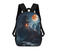 sinyumoney Sac À Dos Scolaire Pour Enfants Imprimé En 3D Stairs To The Moon Sac À Dos De Sport Pour Garçons Et Filles, Sac À Dos Tendance 17inch