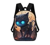 sinyumoney Sac À Dos Scolaire Pour Enfants Imprimé En 3D Steampunk Cat Art Sac À Dos De Sport Pour Garçons Et Filles, Sac À Dos Tendance 17inch