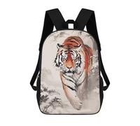 sinyumoney Sac À Dos Scolaire Pour Enfants Imprimé En 3D Tiger Japanese Painting Sac À Dos De Sport Pour Garçons Et Filles, Sac À Dos Tendance 17inch