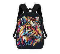 sinyumoney Sac À Dos Scolaire Pour Enfants Imprimé En 3D Tiger Wpap Pop Art Sac À Dos De Sport Pour Garçons Et Filles, Sac À Dos Tendance 17inch