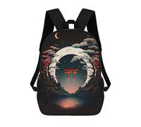 sinyumoney Sac À Dos Scolaire Pour Enfants Imprimé En 3D Torii Gate Red White Bloss Sacs À Dos, Sacs À Dos De Voyage Décontractés, Grand Sac À Dos De Jour Pour Garçons 17inch