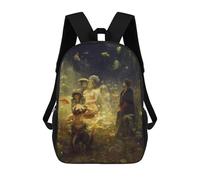 sinyumoney Sac À Dos Scolaire Pour Enfants Imprimé En 3D Underwater Fantasy Scene, Grande Capacité, Idéal Pour Les Voyages, Les Livres Et L'école.
