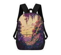 sinyumoney Sac À Dos Scolaire Pour Enfants Imprimé En 3D Urban Bloom Fantasy, Grande Capacité, Idéal Pour Les Voyages, Les Livres Et L'école.