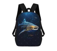 sinyumoney Sac À Dos Scolaire Pour Enfants Imprimé En 3D Whale Shark Underwater Sacs À Dos, Sacs À Dos De Voyage Décontractés, Grand Sac À Dos De Jour Pour Garçons 17inch