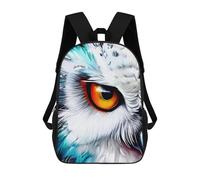 sinyumoney Sac À Dos Scolaire Pour Enfants Imprimé En 3D Whispering Owl's Gaze, Grande Capacité, Idéal Pour Les Voyages, Les Livres Et L'école.