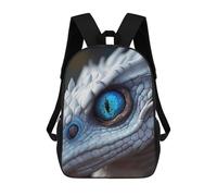 sinyumoney Sac À Dos Scolaire Pour Enfants Imprimé En 3D White Dragon Blue Eye Sacs À Dos, Sacs À Dos De Voyage Décontractés, Grand Sac À Dos De Jour Pour Garçons 17inch