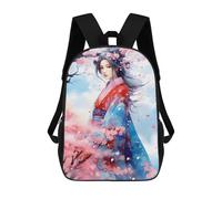 sinyumoney Sac À Dos Scolaire Pour Enfants Japanese Flowers 012 Sac À Dos Tendance Pour Adolescents, Sac À Dos Décontracté Pour Garçons Et Filles, Sac D'école Imprimé En 3D 17inch